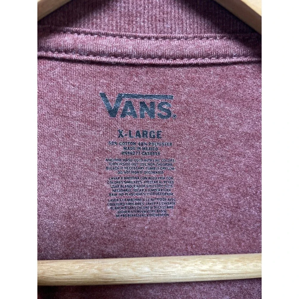 Vans Off The Wall Floral Graphic Long Sleeve Tee XLARGE Crew Neck Men's - Picture 2 of 5